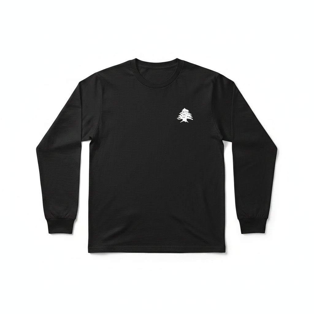 Black Long Sleeve - White Cedar