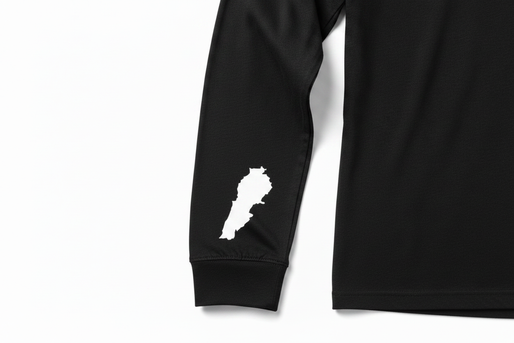 Black Sleeve Cuff - Lebanon Map