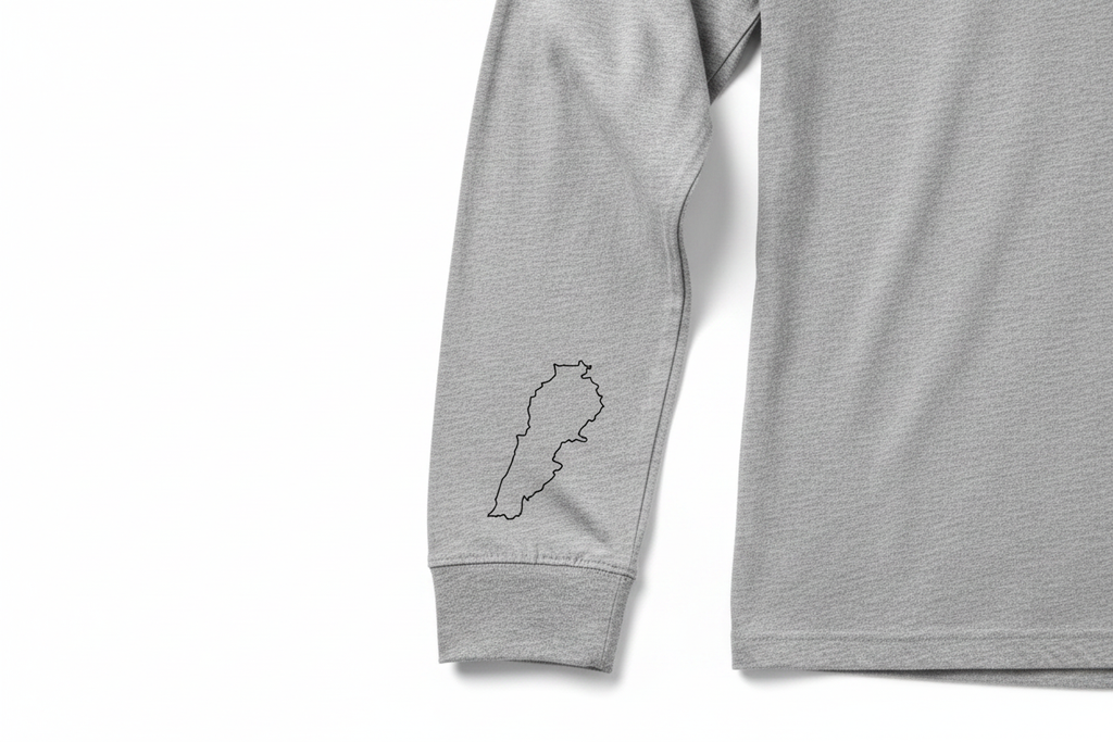 Gray Sleeve Cuff - Lebanon Map