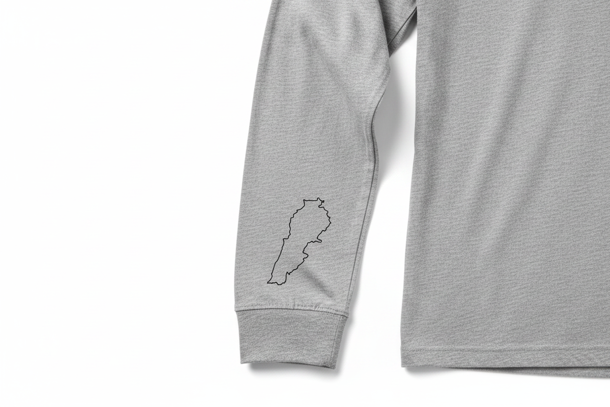 Gray Sleeve Cuff - Lebanon Map