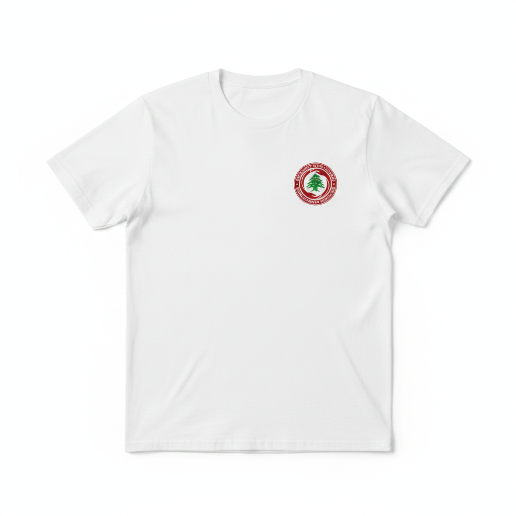 Humanitarian Campaign Tee in White flat lay