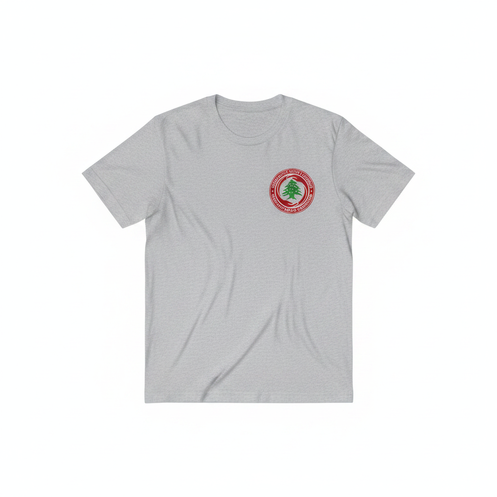 Humanitarian Campaign Tee in Gray flat lay