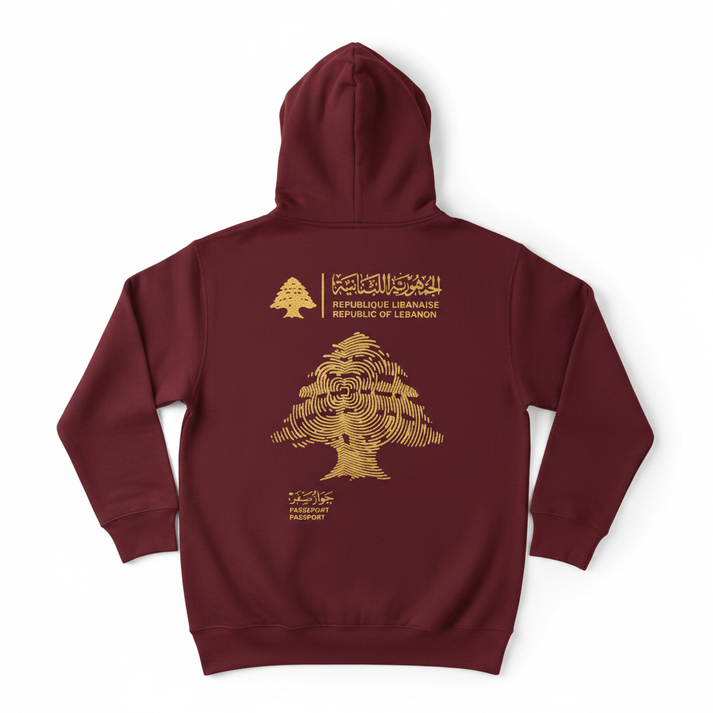 Maroon Hoodie Back