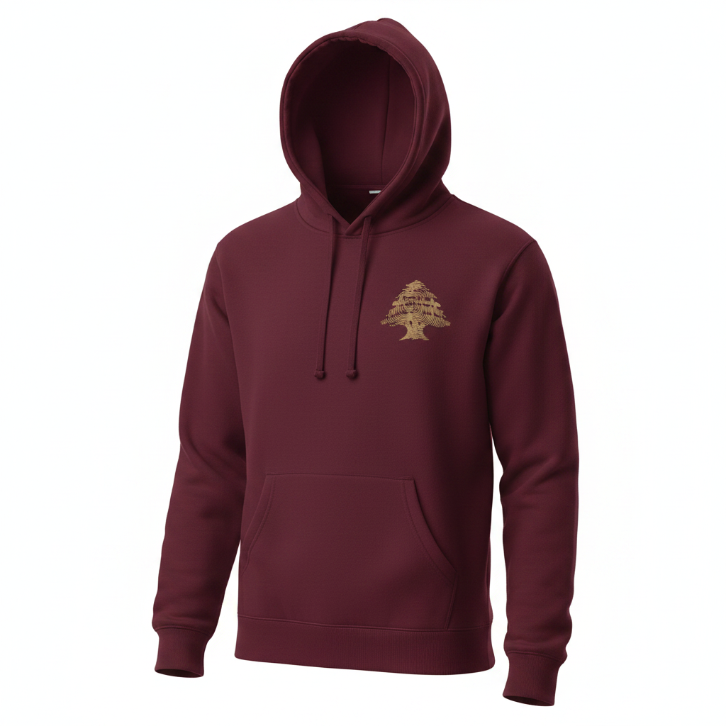 Maroon Hoodie Front