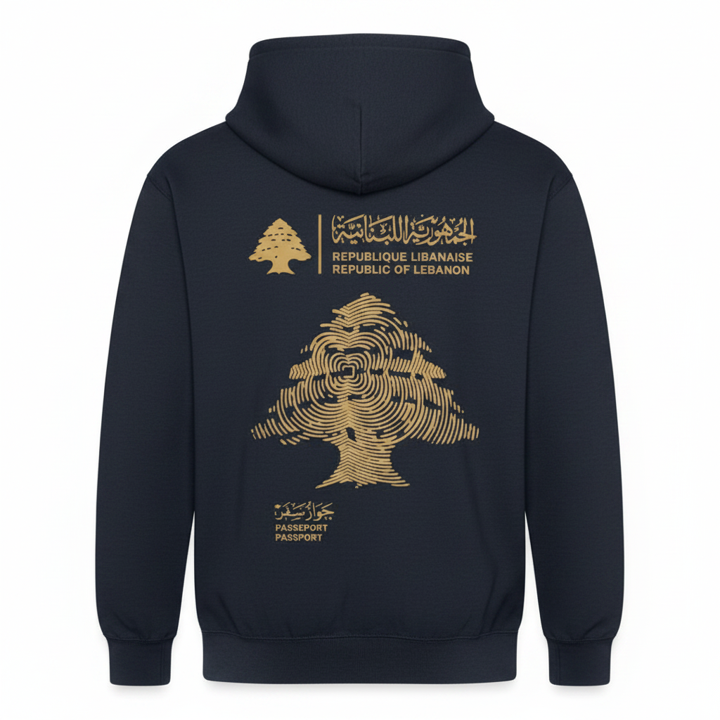 Navy Hoodie Back