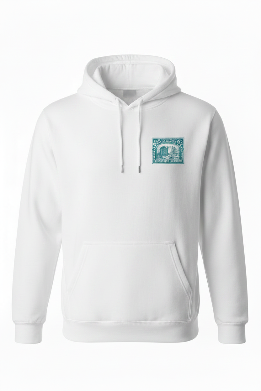 Turquoise Baalbek Hoodie Front