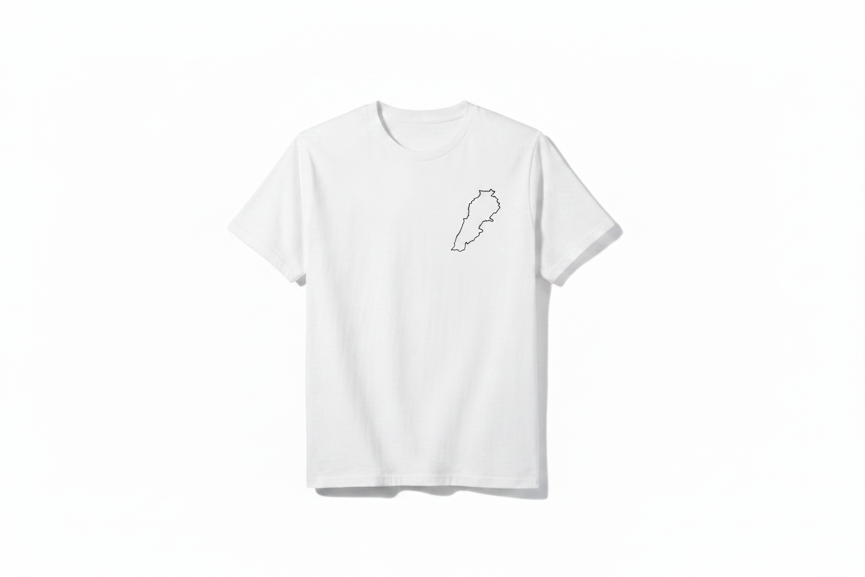 White Tee Chest Mockup