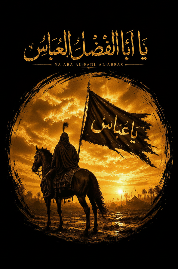 Ya Aba Al-Fadl Al-Abbas - Wide Border High Quality