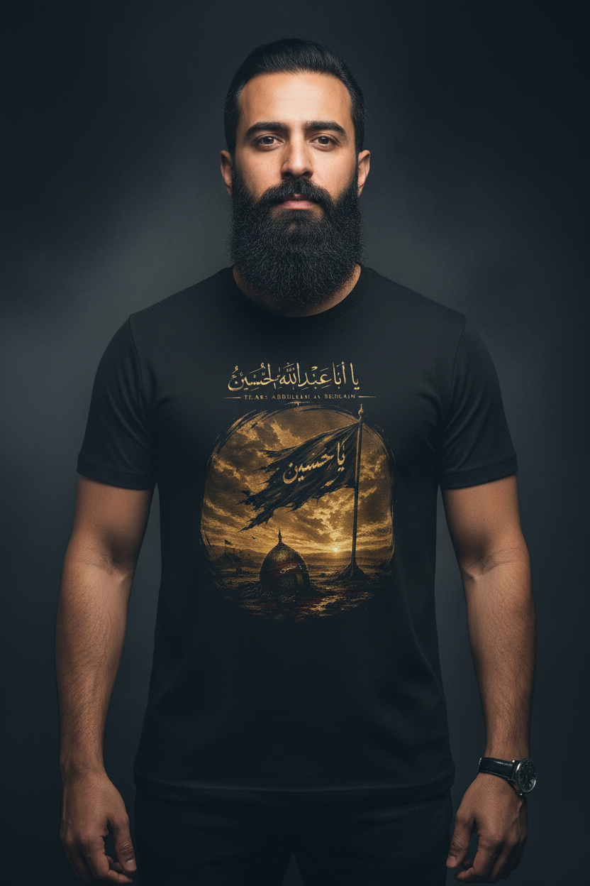 Ya Aba Abdullah Al-Hussain – Black Tee